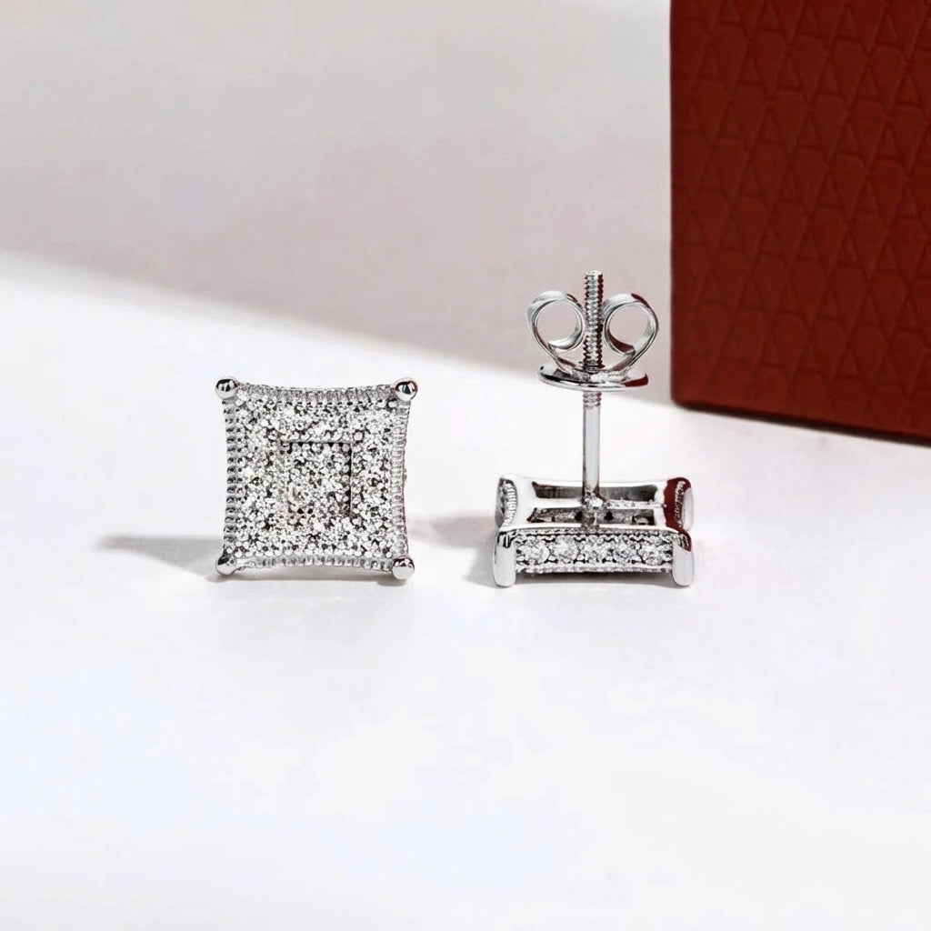 Quadrille Moissanite Earrings