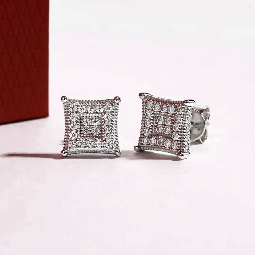 Quadrille Moissanite Earrings