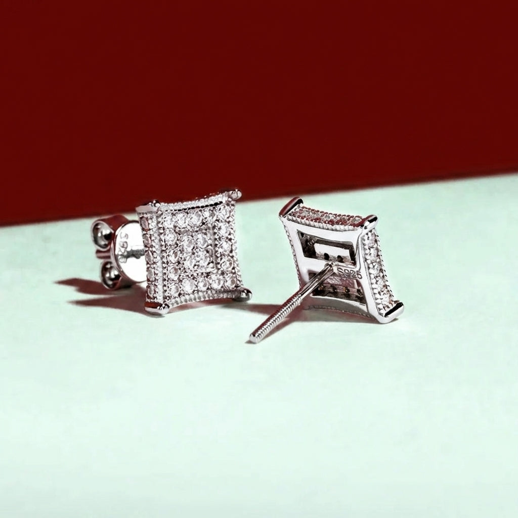 Quadrille Moissanite Earrings