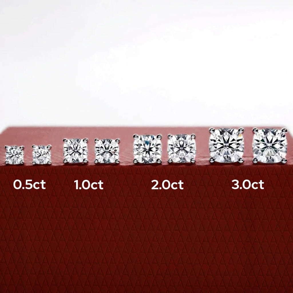 Coussin Cushion Moissanite Earrings