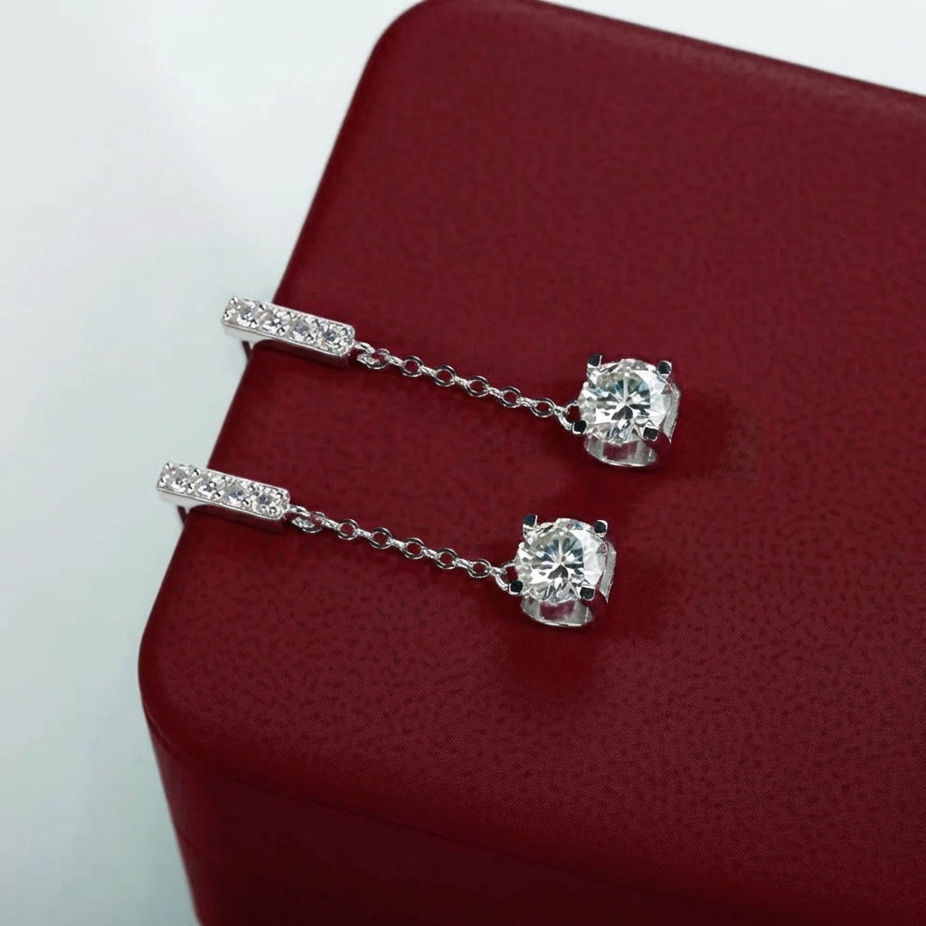 Céleste Coussin Moissanite Earrings