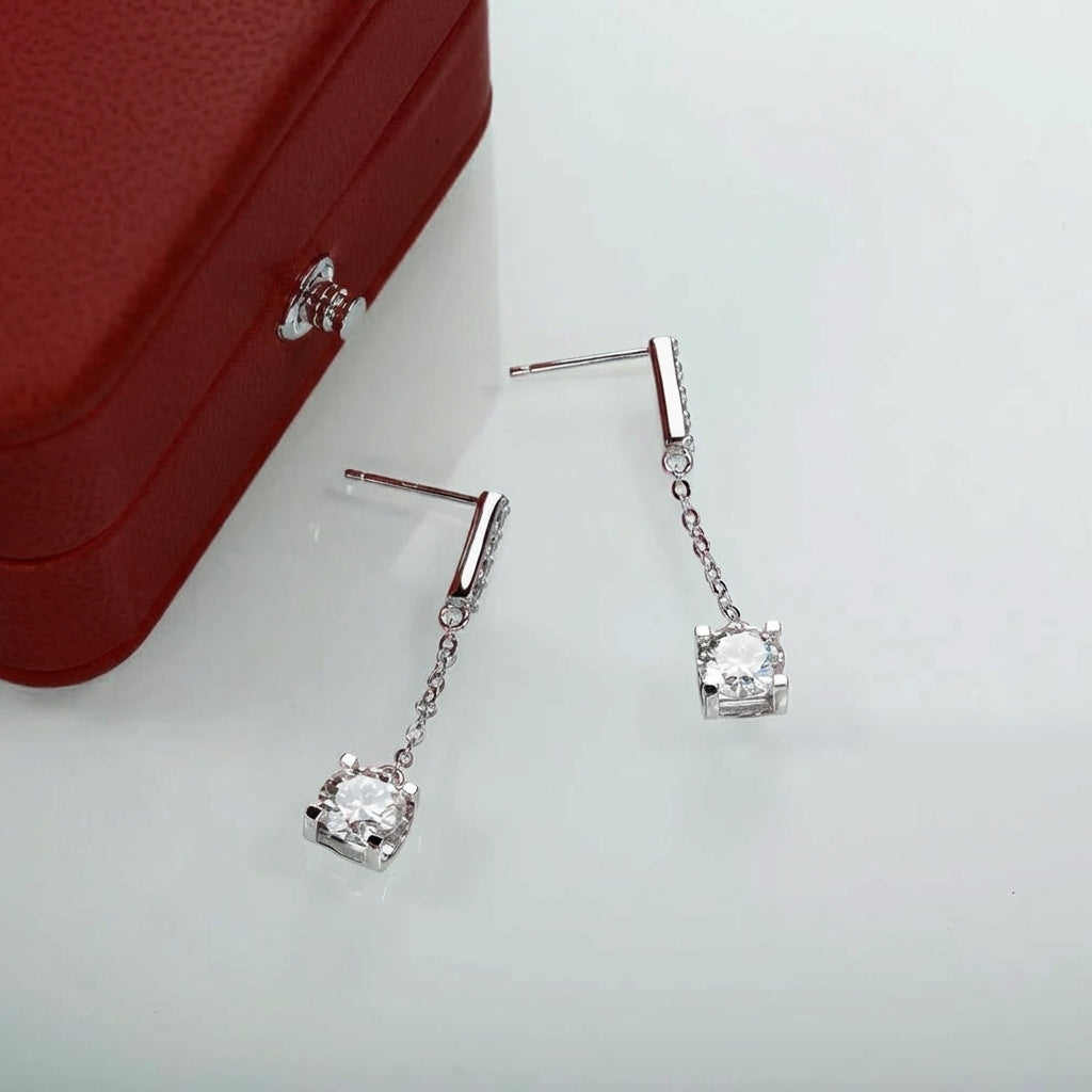 Céleste Coussin Moissanite Earrings