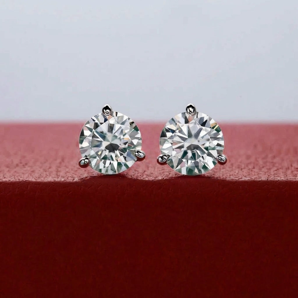 Trio Griffes Moissanite Earrings