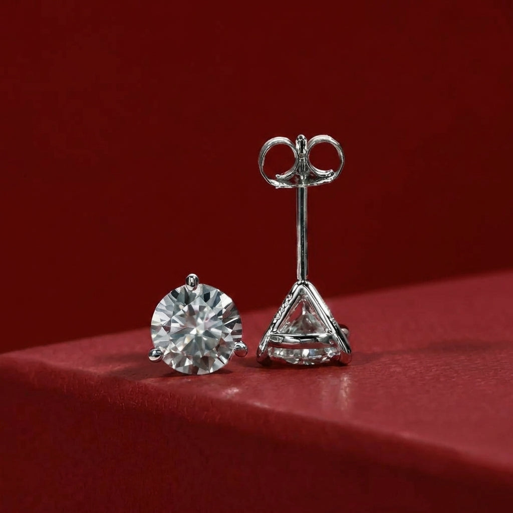 Trio Griffes Moissanite Earrings