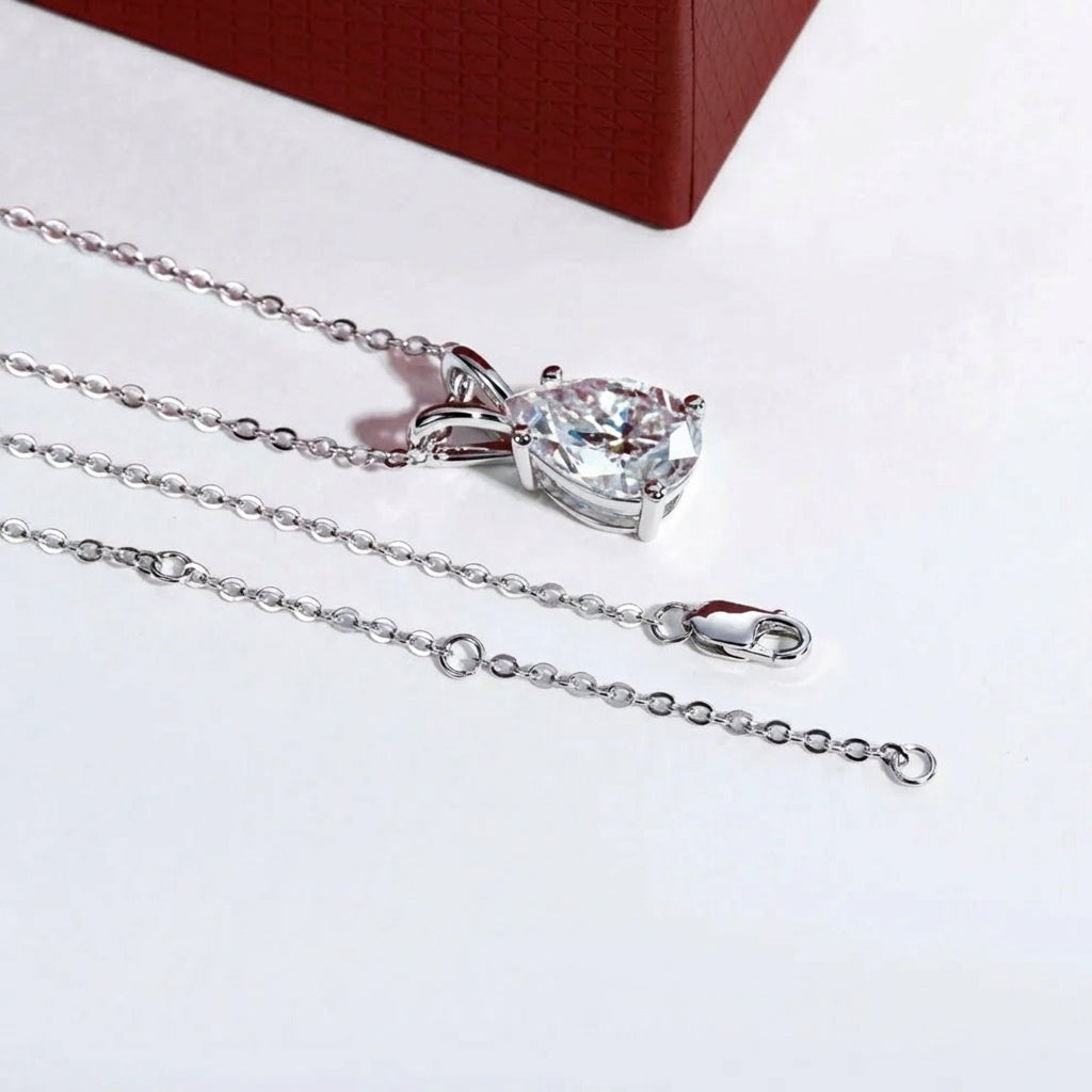 Poire Moissanite Necklace