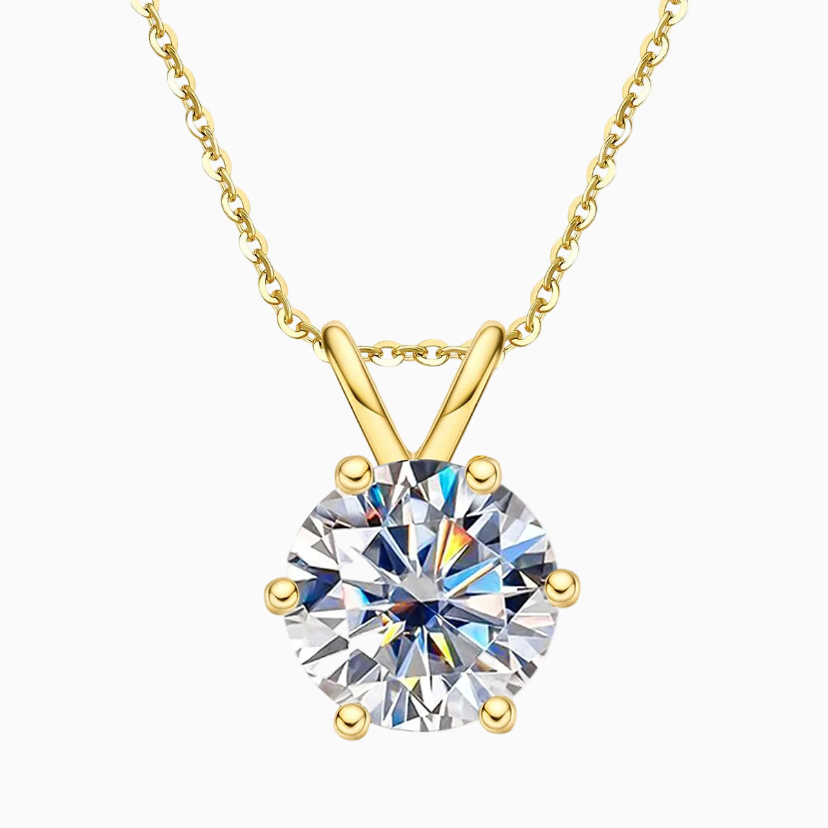 Six Griffes Moissanite Necklace