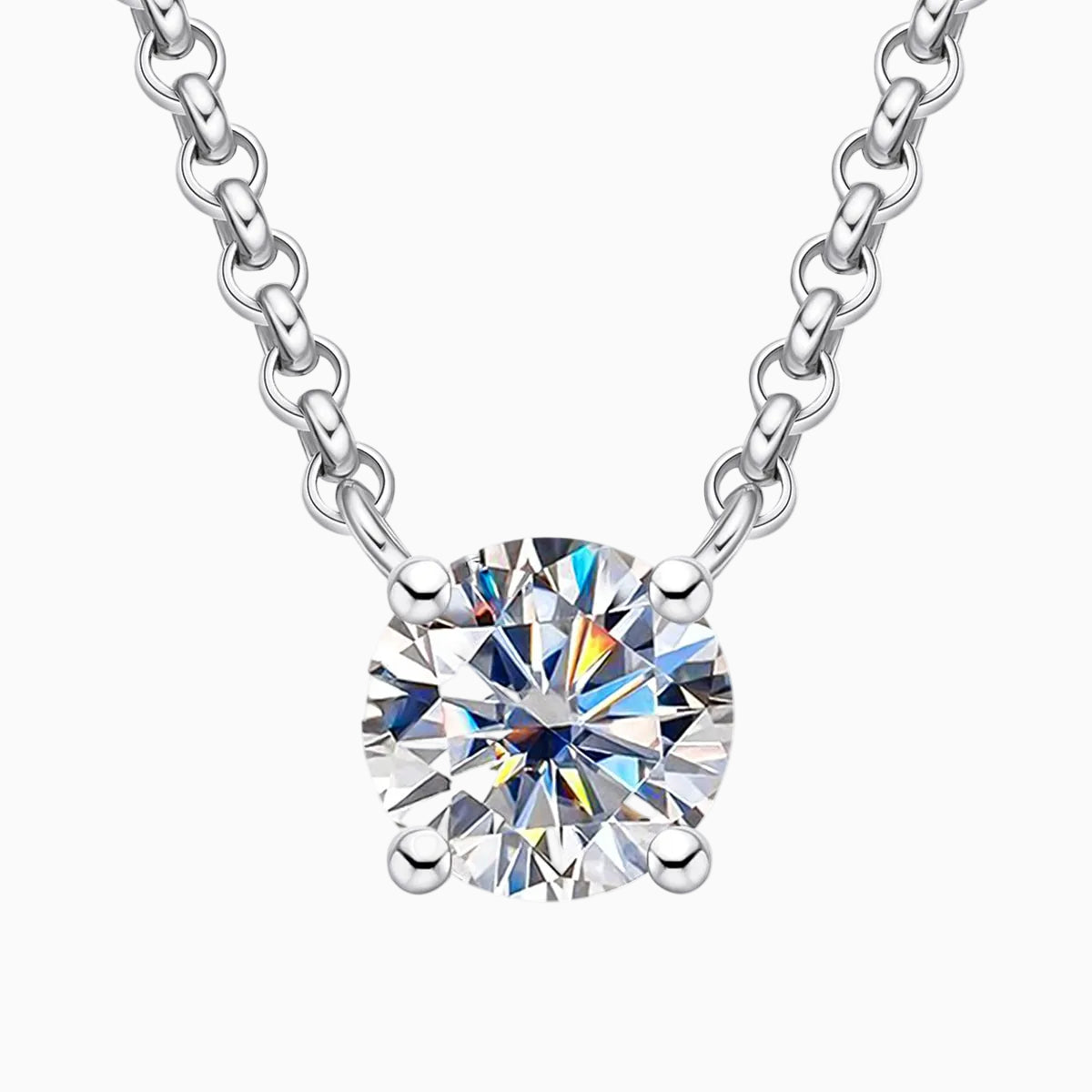 Quatre Griffes Moissanite Necklace