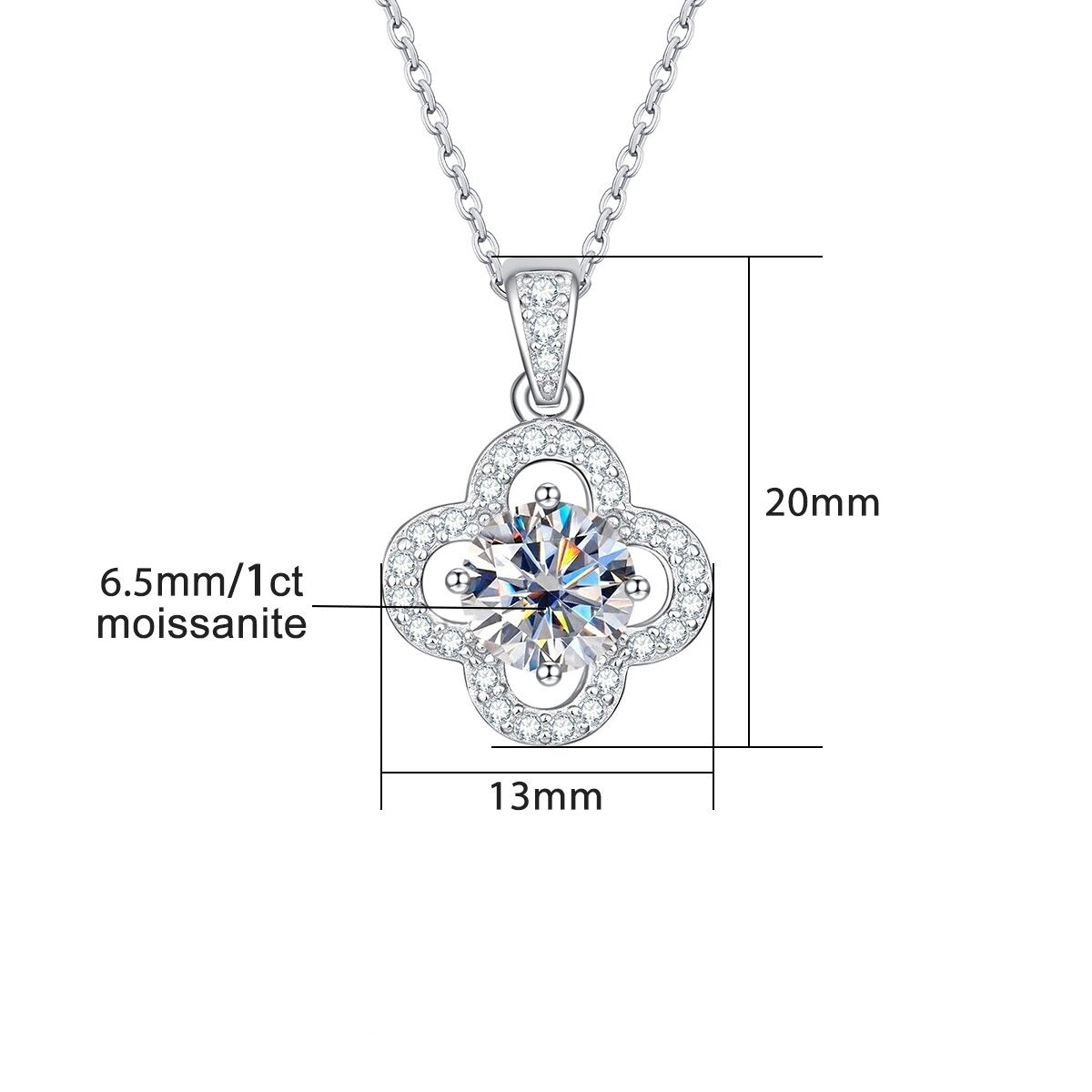 Fleur Moissanite Necklace