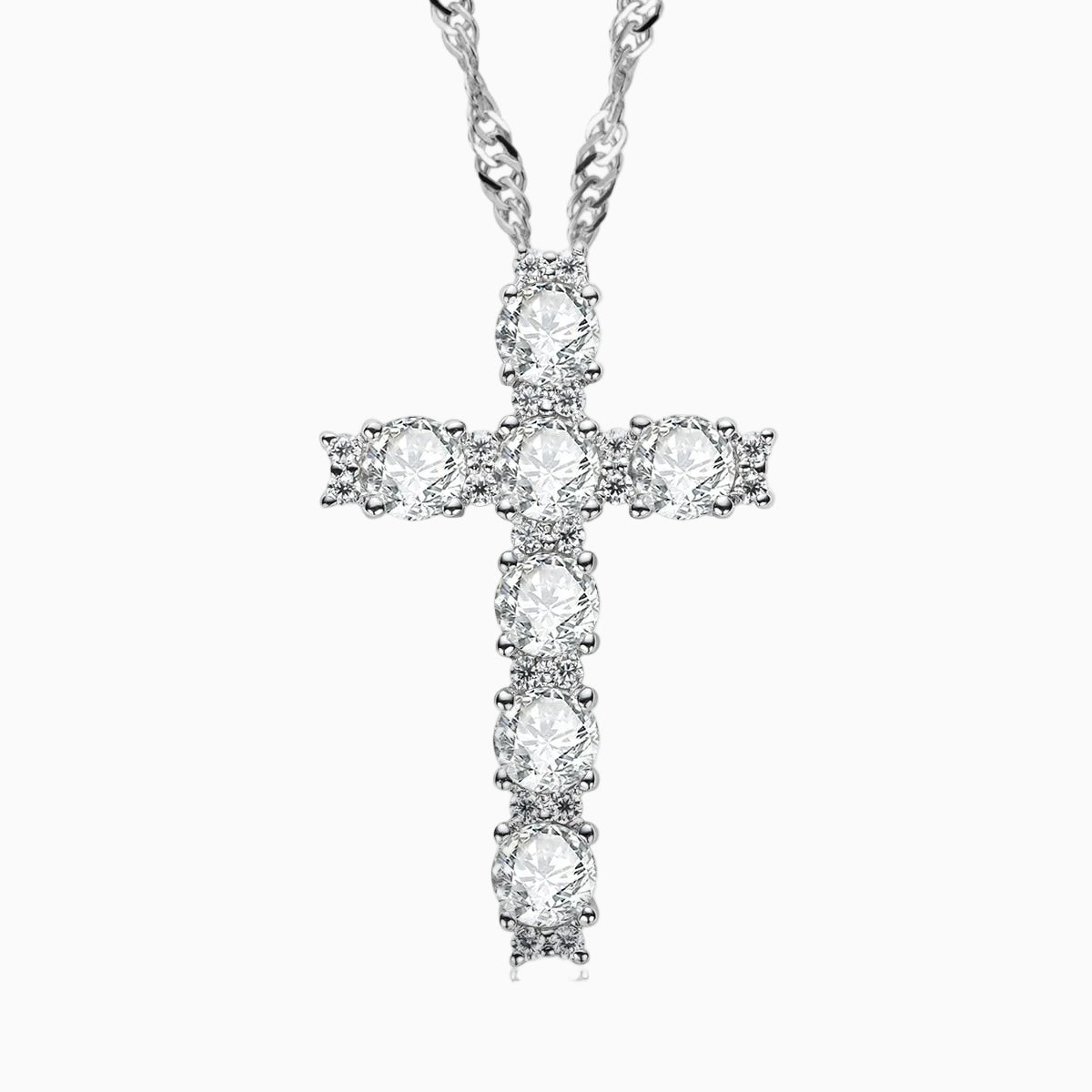 Croix Moissanite Necklace