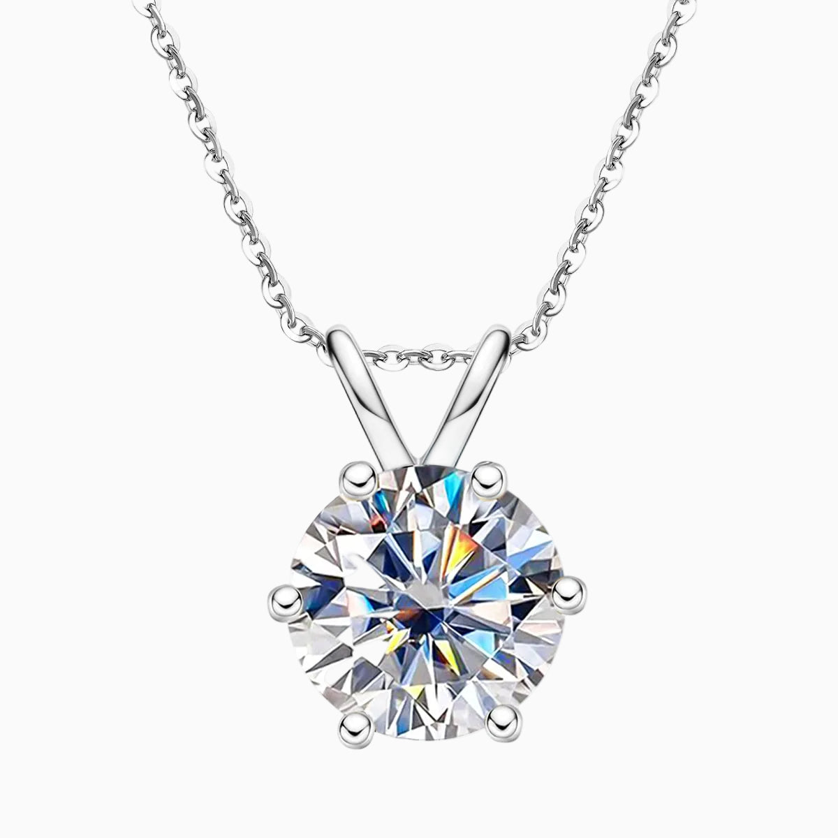 Six Griffes Moissanite Necklace