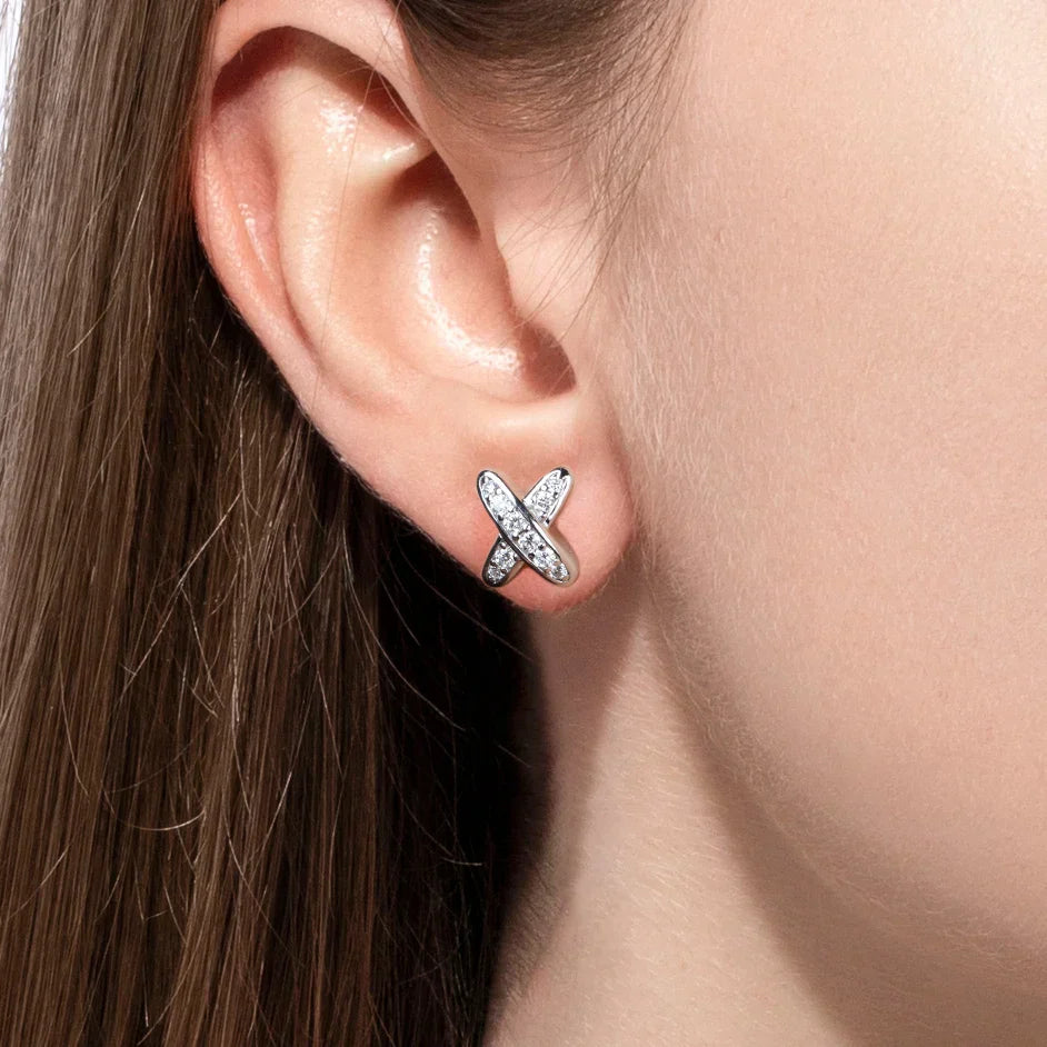 Croix X Moissanite Earrings