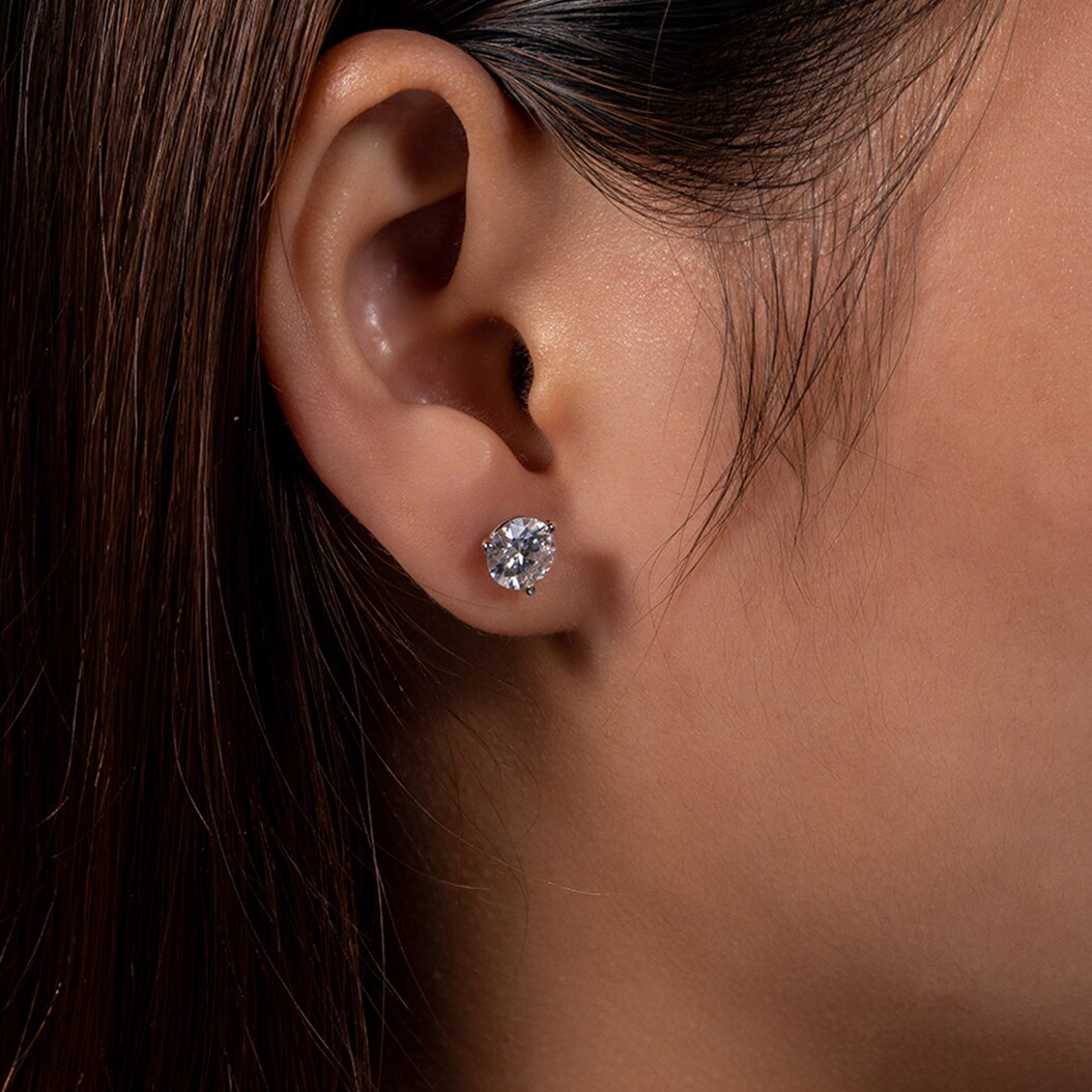 Trio Griffes Moissanite Earrings
