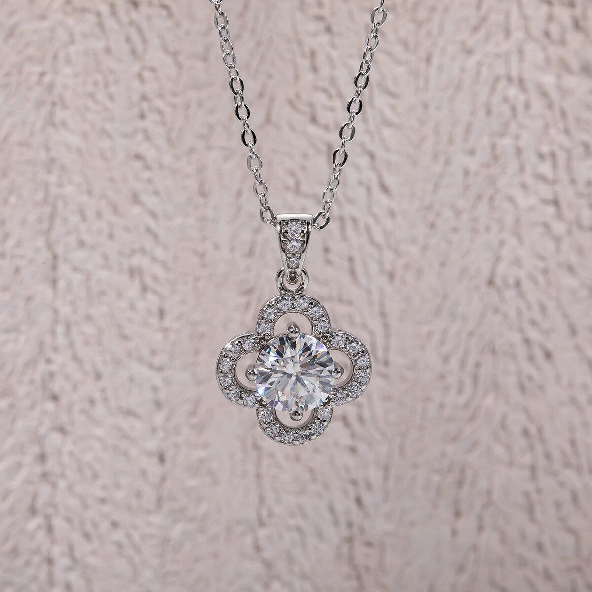 Fleur Moissanite Necklace