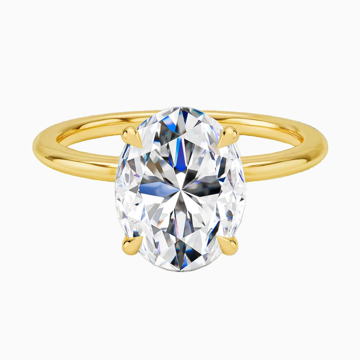 Wedding Rings, Silver Solitaire Rings, Engagement Solitaire Rings, Solitaire Rings with Moissanite, Solitaire Rings with Certified Moissanite