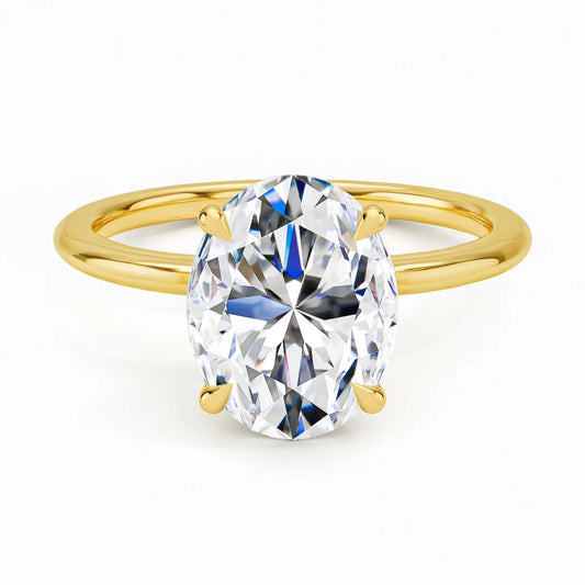Wedding Rings, Silver Solitaire Rings, Engagement Solitaire Rings, Solitaire Rings with Moissanite, Solitaire Rings with Certified Moissanite