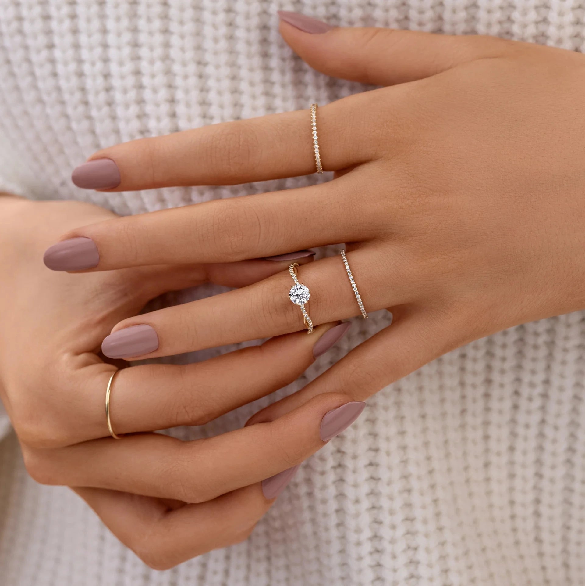 Elionne Moissanite Solitaire Ring