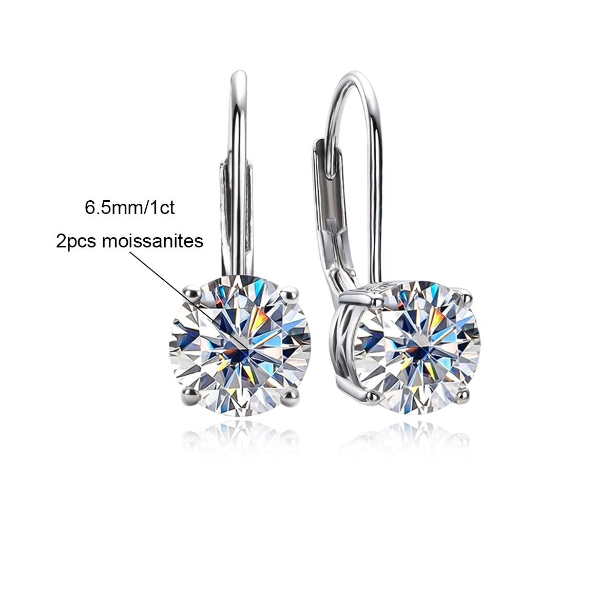 Classique Drop Moissanite Earrings
