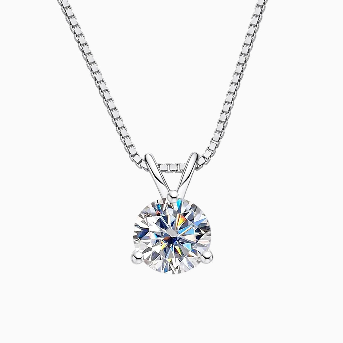 Trio Griffes Moissanite Necklace