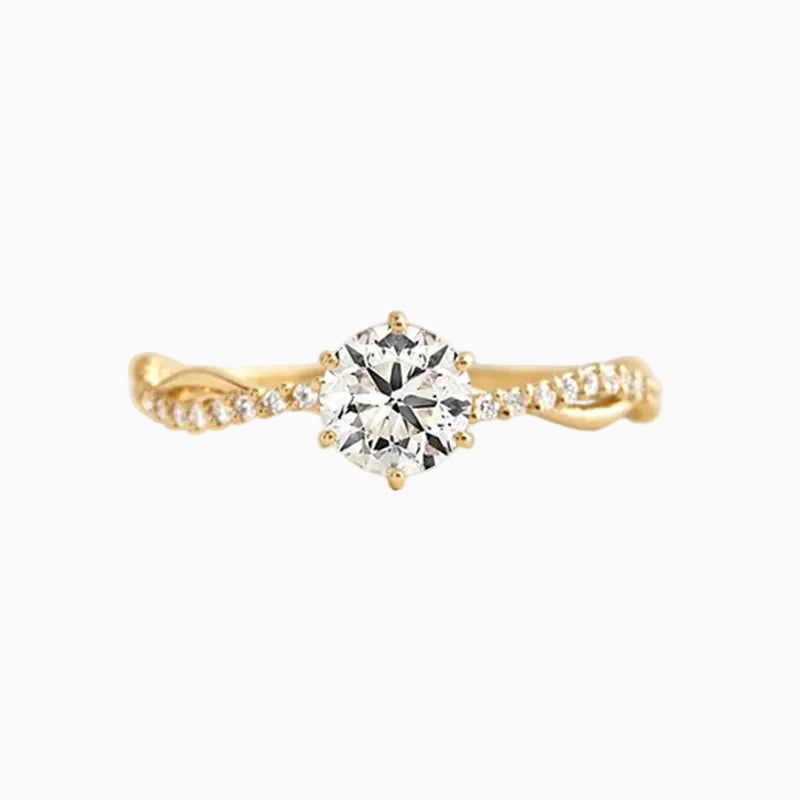 Elionne Moissanite Solitaire Ring