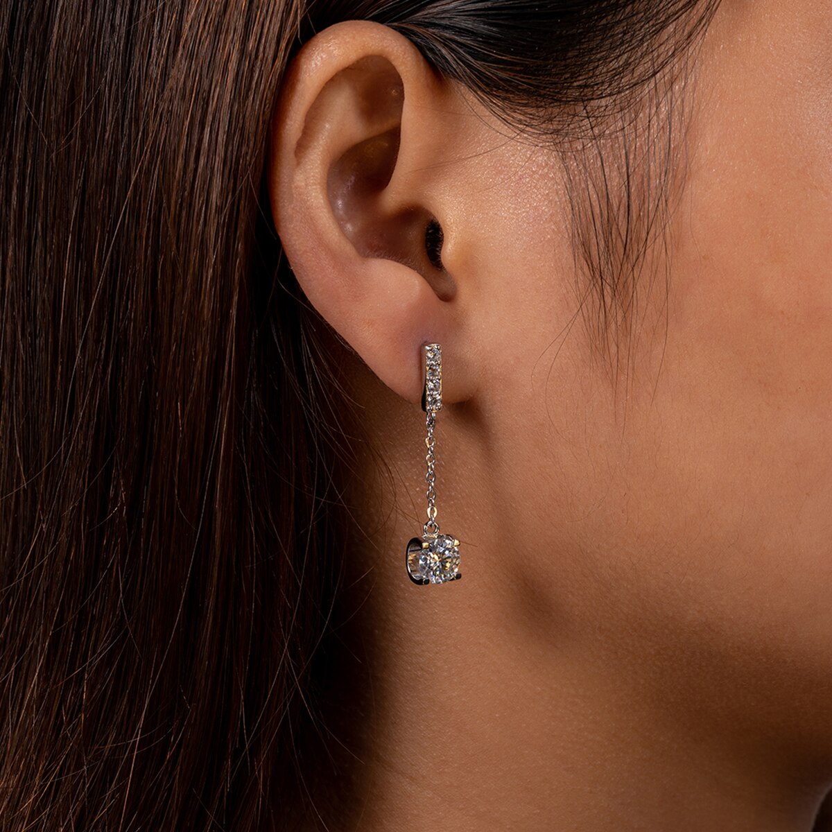 Céleste Coussin Moissanite Earrings