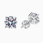Moissanite 4 Claw Solitaire Earring