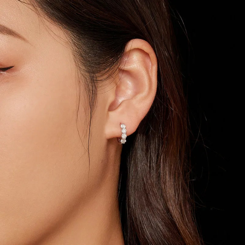 Moissanite Crown of Lights Earring