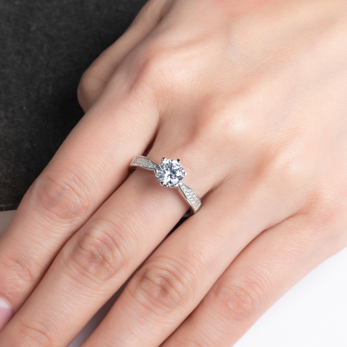 Boreal Moissanite Engagement Ring