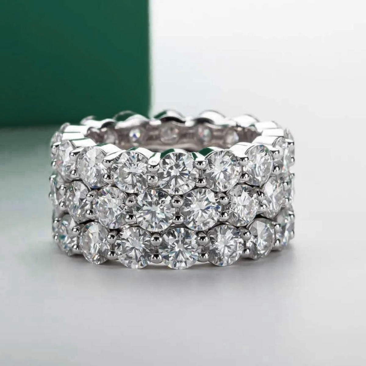 Galaxy Moissanite Wedding Ring