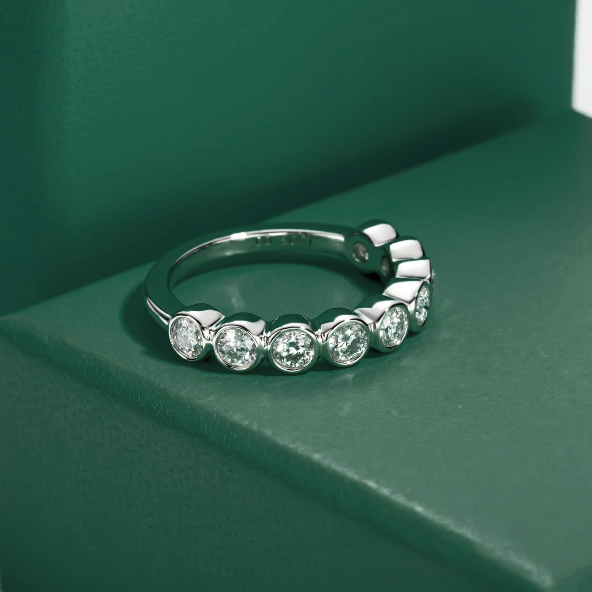 Harmony Moissanite Half Wedding Ring 