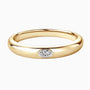 Elegant 10-point moissanite gold-plated silver ring.
