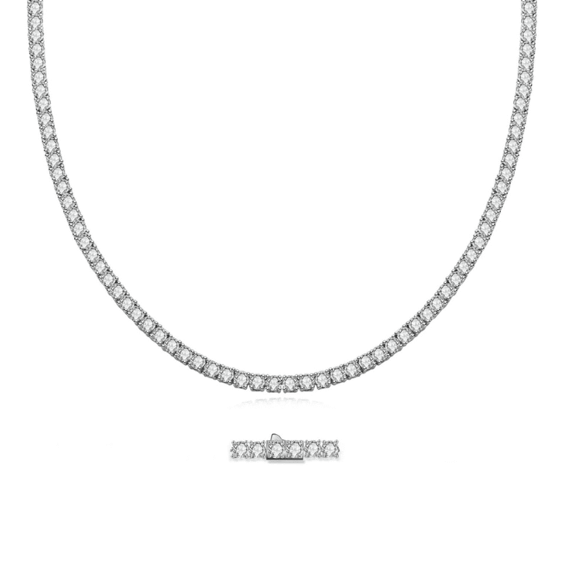 Large Riveira Moissanite Necklace