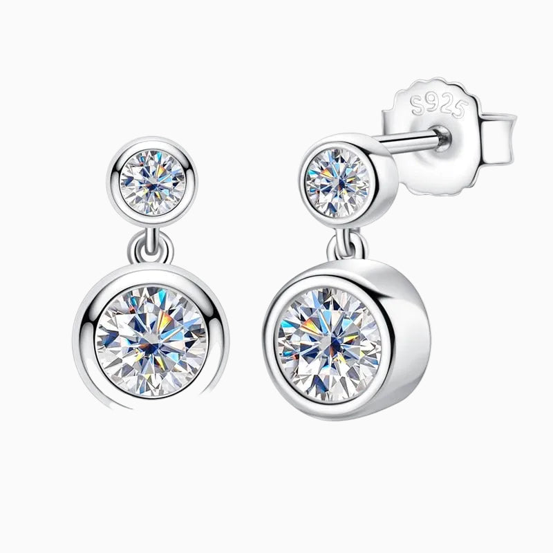 Duo Lumière Moissanite Earrings