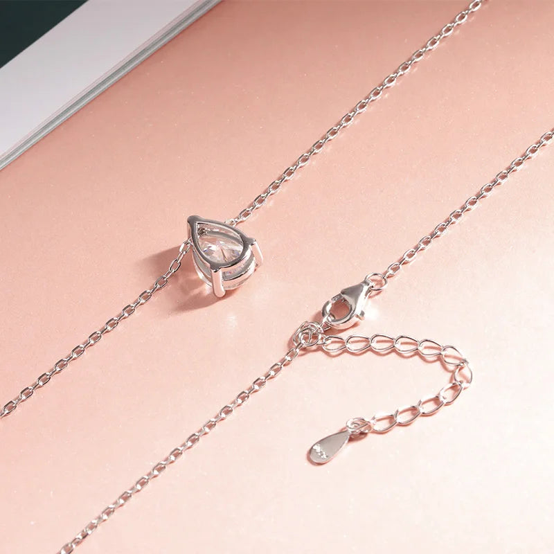 Lumina Moissanite Necklace in Silver