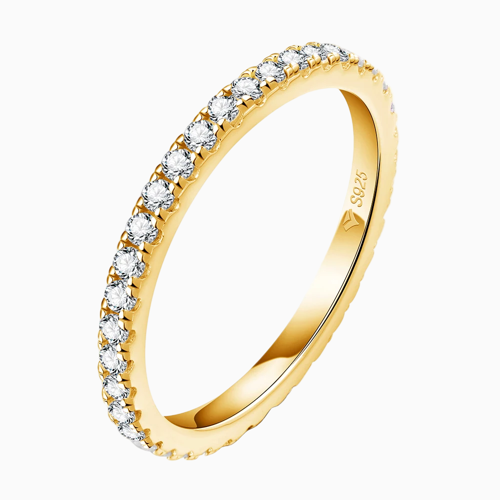 Splendeur Moissanite 18k Gold Wedding Band