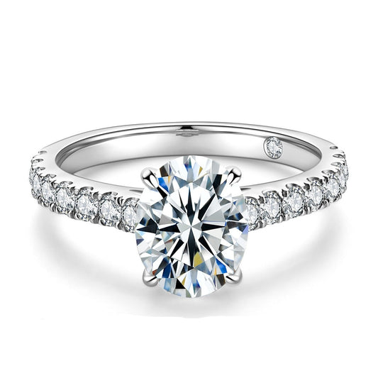 Oval Moissanite Ring 