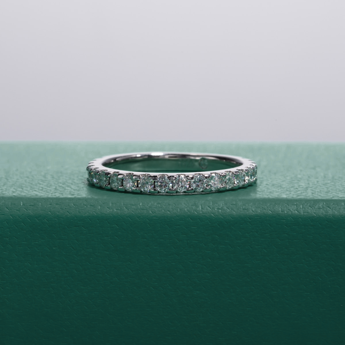 Moissanite Half Wedding Ring