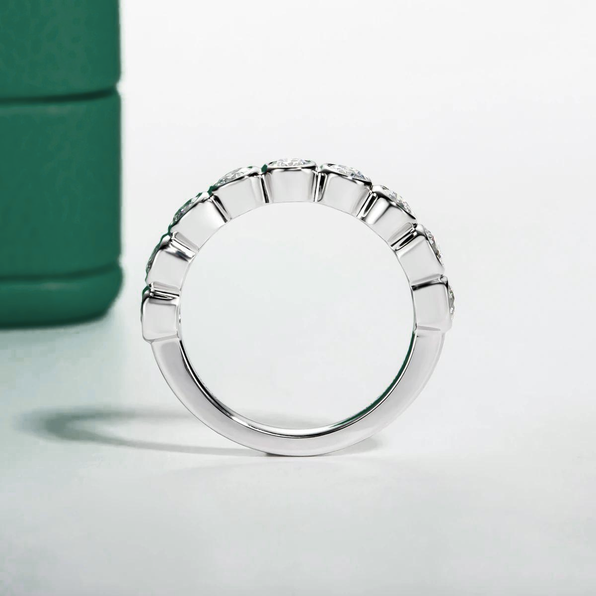 Harmony Moissanite Half Wedding Ring 