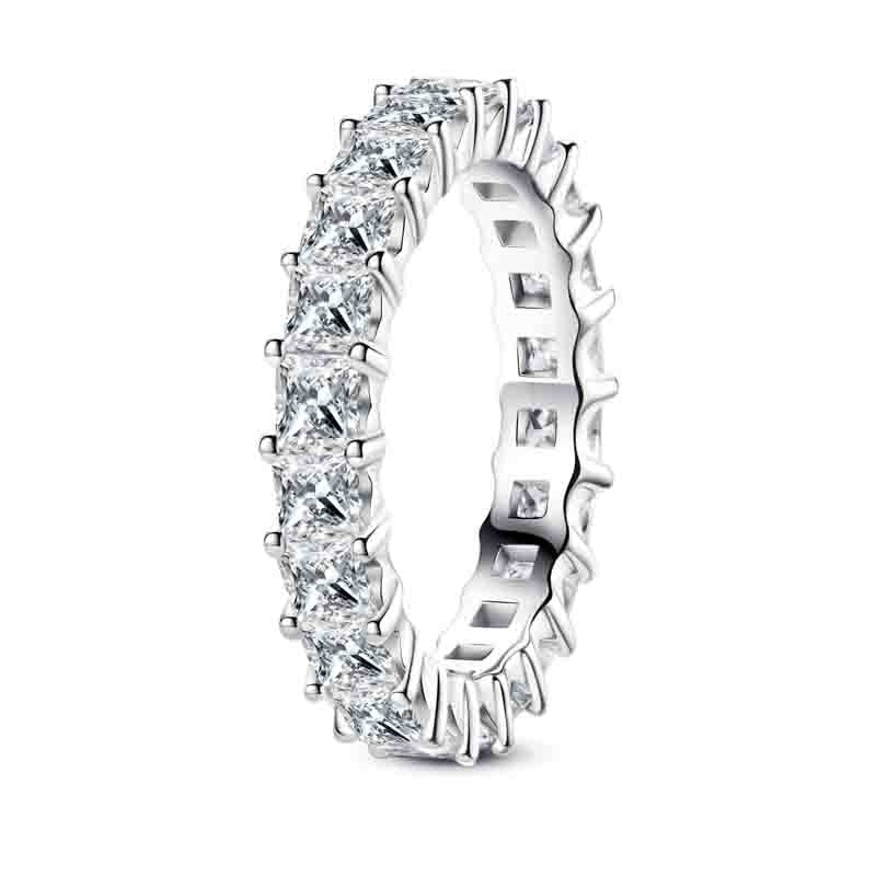 Princess Moissanite Wedding Ring