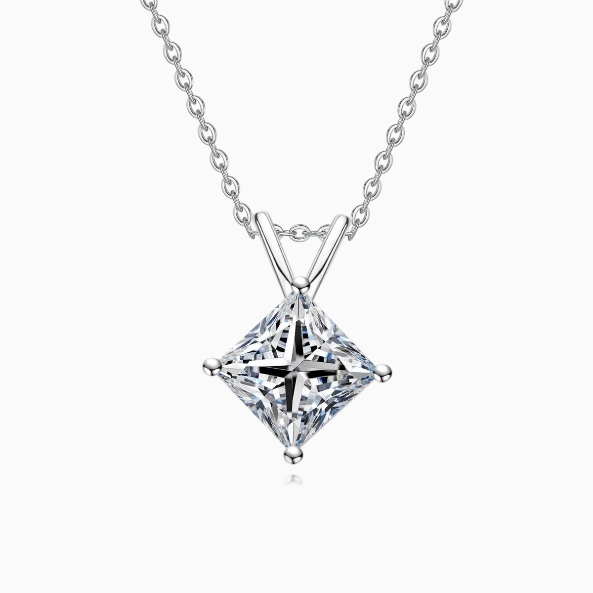 Princesse Moissanite Necklace