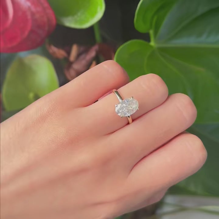 Wedding Rings, Silver Solitaire Rings, Engagement Solitaire Rings, Solitaire Rings with Moissanite, Solitaire Rings with Certified Moissanite